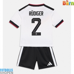 Billiga Tyskland Antonio Rudiger #2 Hemmatröja Barn VM 2026 Kortärmad (+ Korta byxor)
